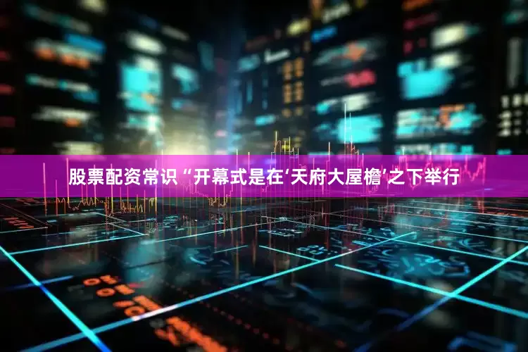 股票配资常识“开幕式是在‘天府大屋檐’之下举行