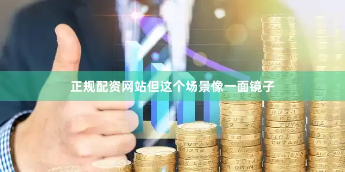 正规配资网站但这个场景像一面镜子