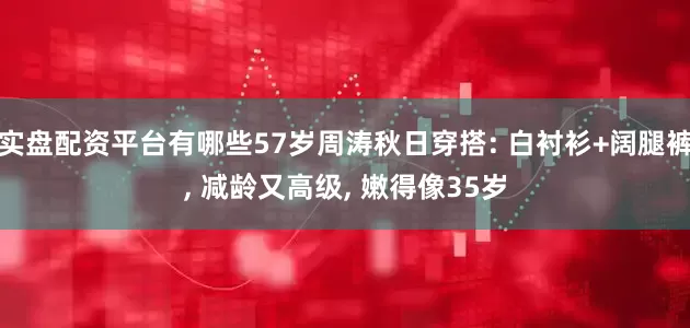 实盘配资平台有哪些57岁周涛秋日穿搭: 白衬衫+阔腿裤, 减龄又高级, 嫩得像35岁