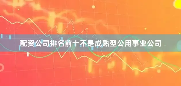 配资公司排名前十不是成熟型公用事业公司