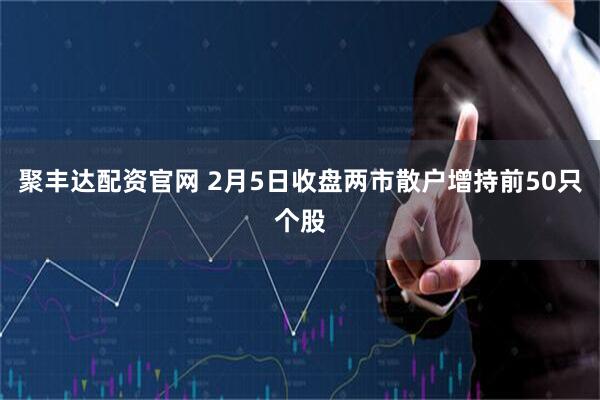 聚丰达配资官网 2月5日收盘两市散户增持前50只个股